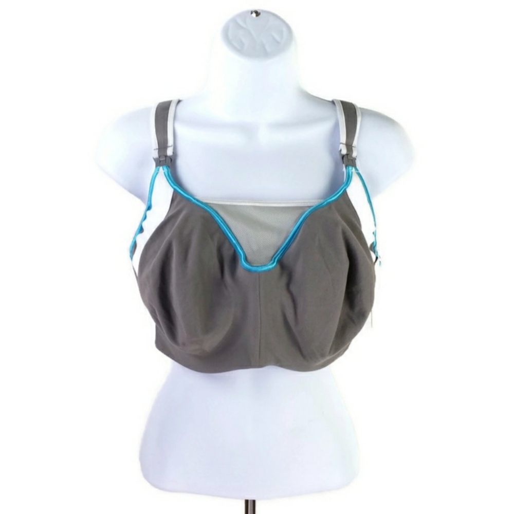 Cake Maternity Lemon Zest Gray Underwire Sports Nursing Bra Size 38H NWT
